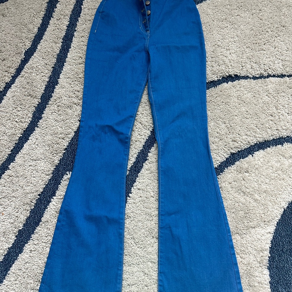 American Apparel Blue Flared Jeans